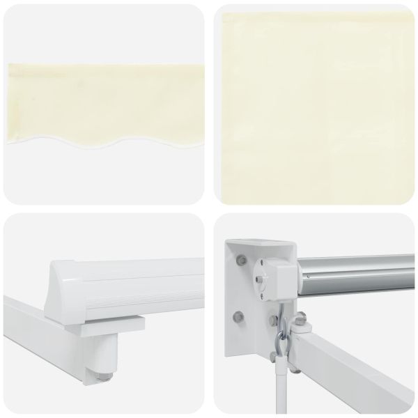 Ръчен изтеглящ сенник с LED светлини 4,5 × 3 m