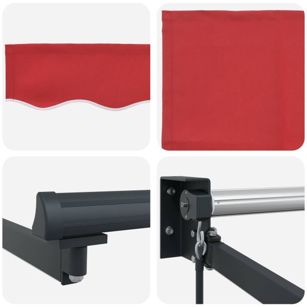 Ръчен изтеглящ сенник с LED светлини 3 x 2,5 m