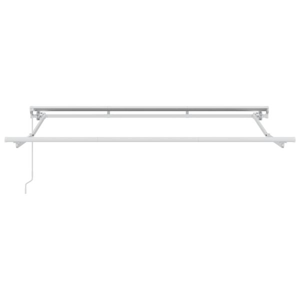 Ръчен сгъваем навес Червено 3 x 2,5 m Полиестер с PU покритие