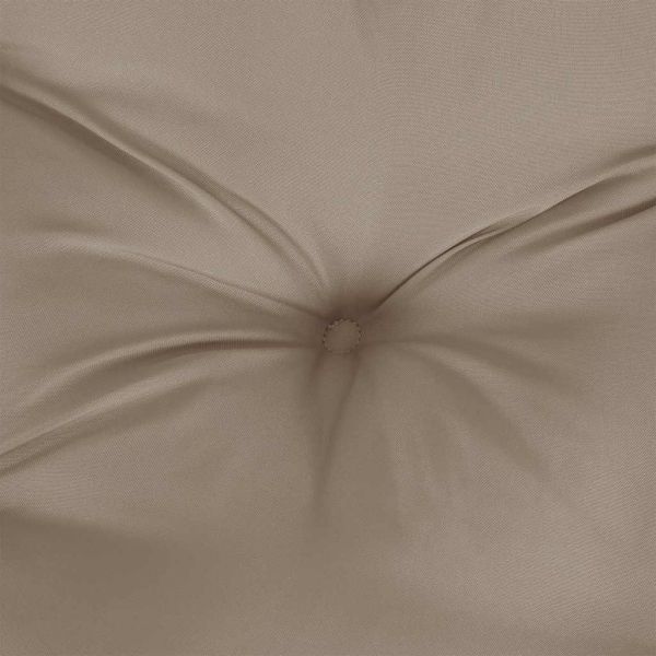 Палетна възглавница, таупе, 60x61,5x10 см, текстил