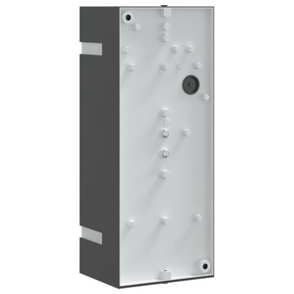 Външни стенни осветителни тела 2 бр черни неръждаема стомана