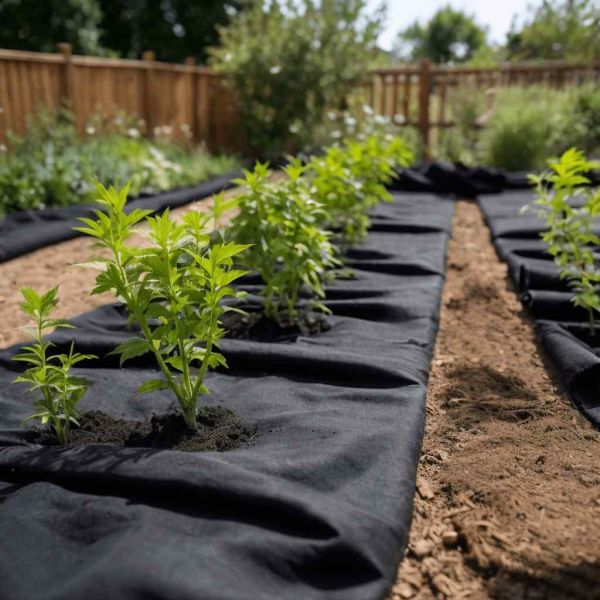 Геотекстилна мембрана, черна, 1 x 10 м, полиестерно влакно