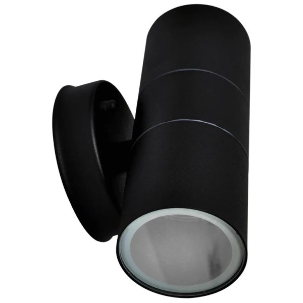 Фасаден аплик, 2 бр, неръждаема стомана, двустранно светещ