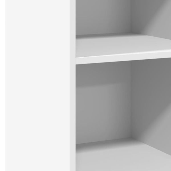 Бюфет, бял, 40x41x93 см, инженерно дърво