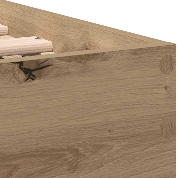 Рамка за легло с таблото Дъб 193 x 95 x 88 см Инженерно дърво