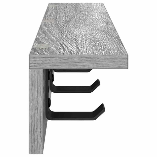 Стенен закачалка за палта Сив Сонома 40 x 10,5 x 10,5 см