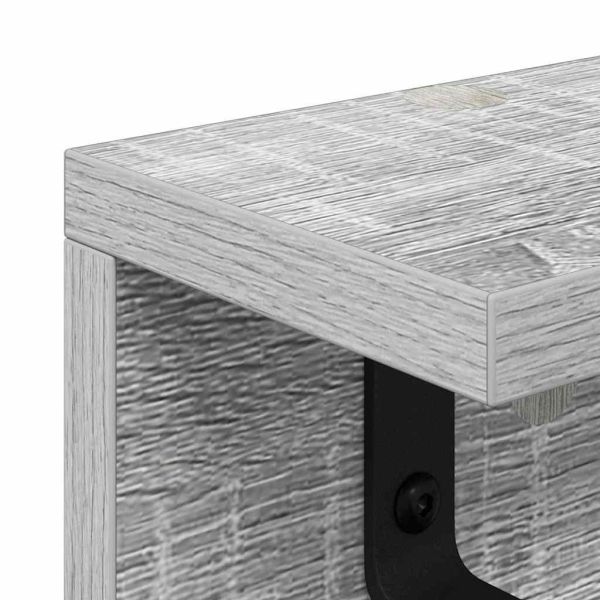 Стенен закачалка за палта Сив Сонома 40 x 10,5 x 10,5 см