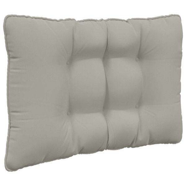 Възглавница за диван на открито 3 pcs Сив Полиестер