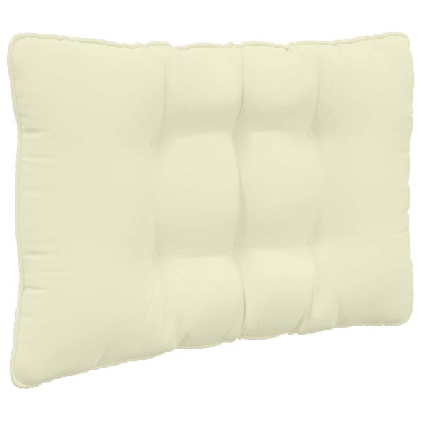 Възглавница за диван на открито 3 pcs Крем Полиестер