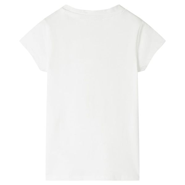Детска тениска, екрю, 140
