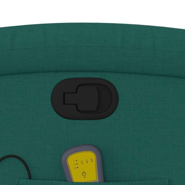 Масажен наклоняем стол, тъмнозелен, текстил