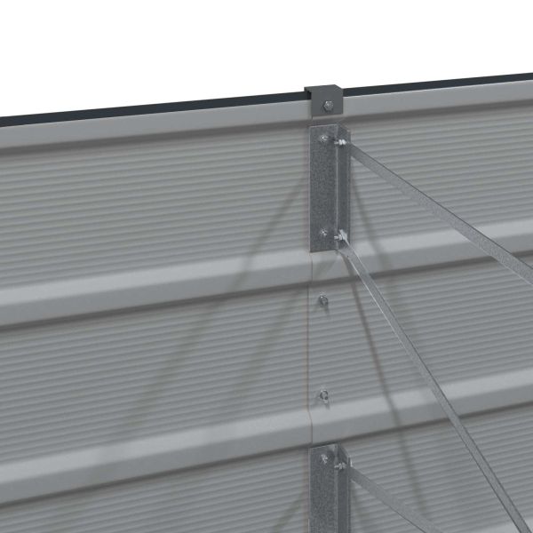 Кашпа Антрацит 195 x 50 x 45 см Галванизирана стомана