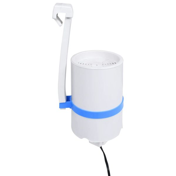 Басейн с линер, висящ скимер и помпа, 350x90 см, бял