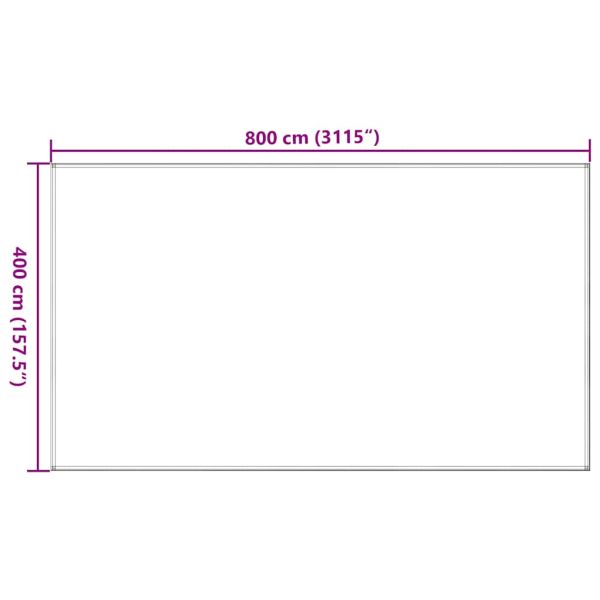 Килим за палатка, 400x800 см, тъмнозелен, HDPE