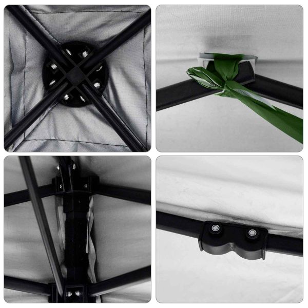 Комплект къмпинг тента с покрив 2 pcs Зелен Тафта и Тканина