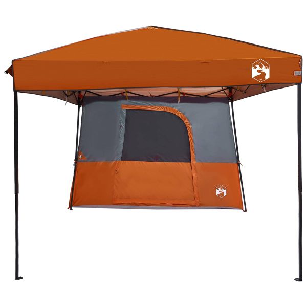 Комплект къмпинг тента с покрив 2 pcs Оранжево Тафта и Тканина