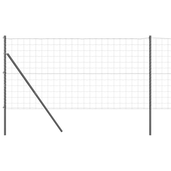 Ограда с пост Сив 1,2 x 25 m Стомана