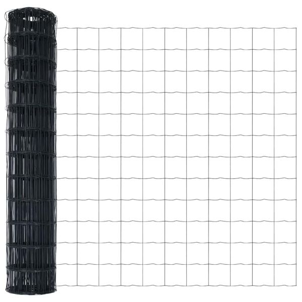 Ограда с пост Сив 1,2 x 25 m Стомана