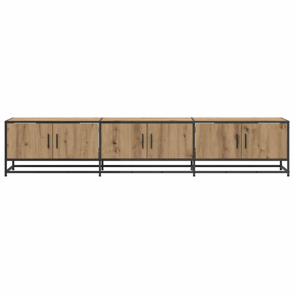 ТВ Единици 2 pcs Дъб 210 x 35 x 41 см Инженерно дърво