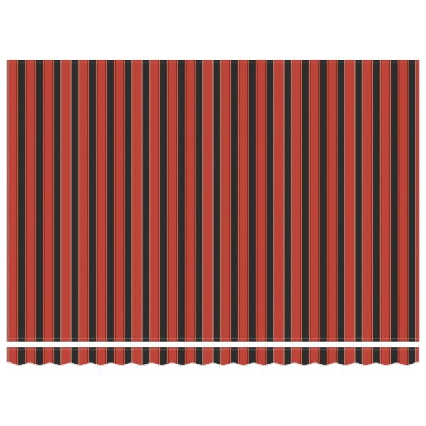 Електрически разтегателен навес Оранжев, Черен и Жълт 4,5 × 3 m