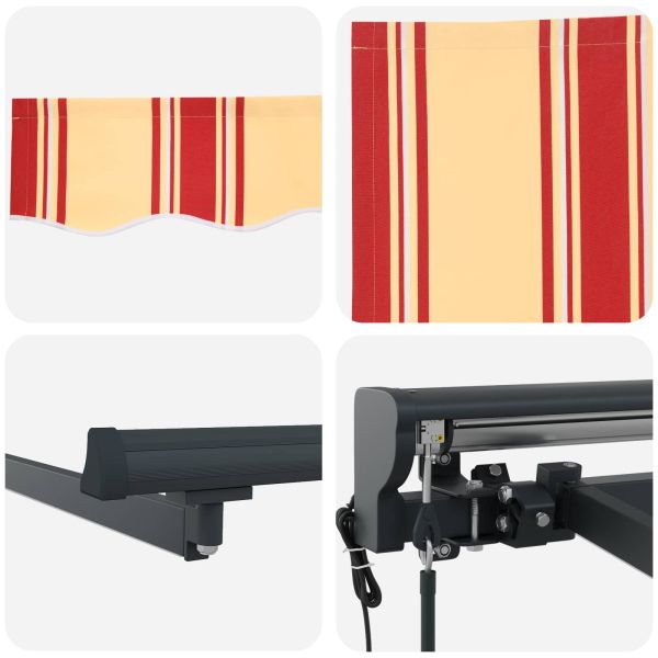 Електрически разтегателен навес 4 × 3 m Полиестер с PU покритие