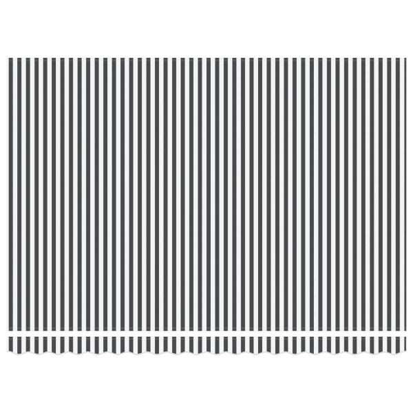 Електрически разтегателен навес Антрацит и бяло 4,5 × 3 m