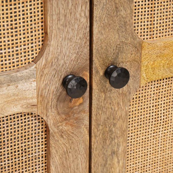 Висок шкаф Кафяво 40 x 33 x 110 см Солидно мангово дърво