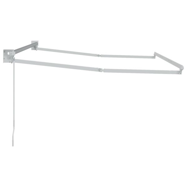 Ръчна разтегателна рамка за сенник Бял 3,5 x 2 m Алуминий