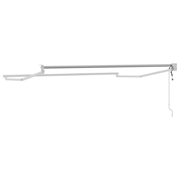 Електрическа разтегателна рамка за сенник Бял 3 x 2 m Алуминий