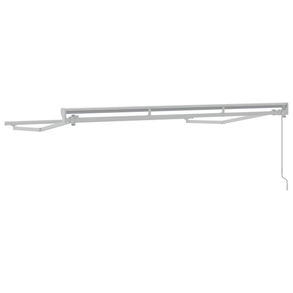 Ръчно навесна рамка Регулирума Бял 3 x 2,5 m Стомана