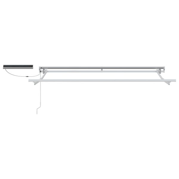 Електрическа разтегателна рамка за сенник Бял 3,5 x 2 m Стомана