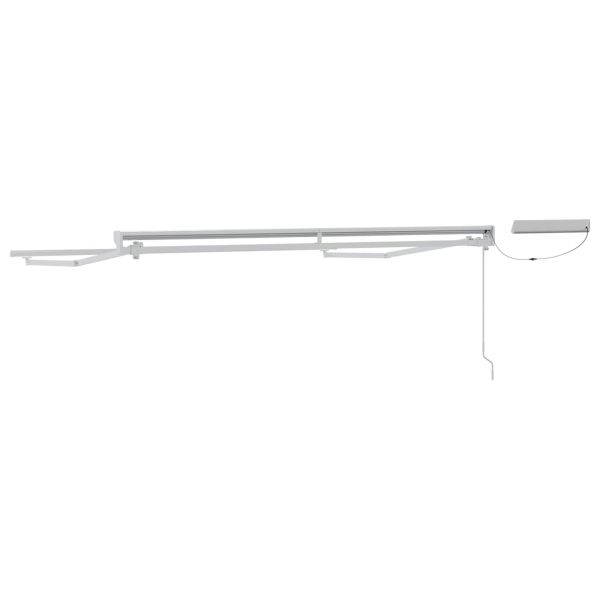 Електрическа разтегателна рамка за сенник Бял 3 x 2,5 m Стомана