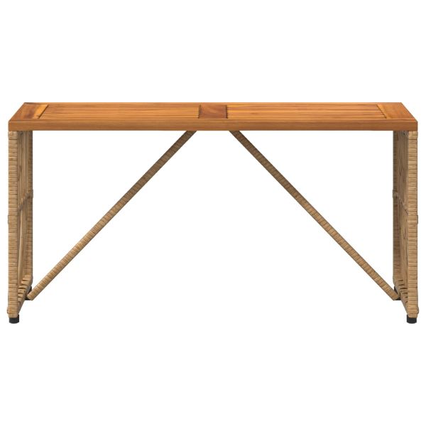 Маса за открито Естествен 80 x 40 x 40 cm Стомана и полиратан
