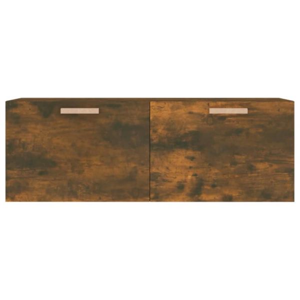 Стенен шкаф, опушен дъб, 100x36,5x35 см, инженерно дърво