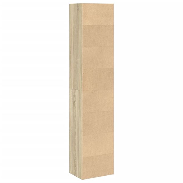 Библиотека, дъб сонома, 40x30x189 см, инженерно дърво