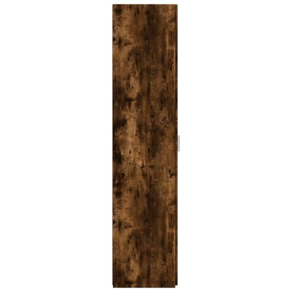 Висок шкаф, опушен дъб, 50x42,5x185 см, инженерно дърво