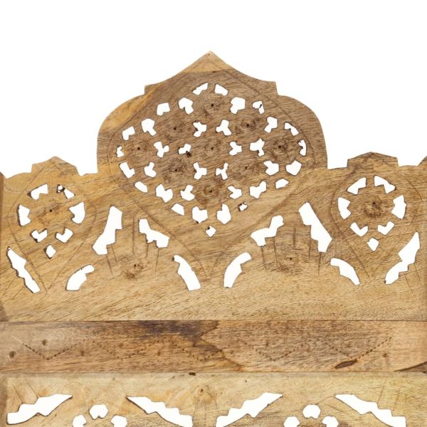 Ръчно резбован параван, 4 панела, 160x165 cм, манго масив