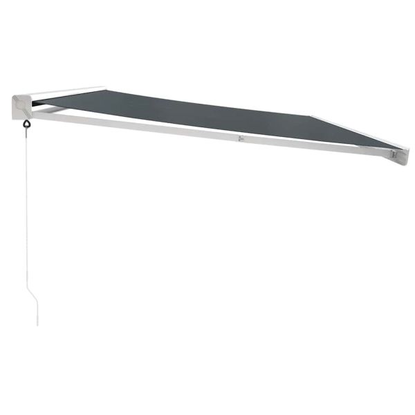 Прибираща се тента антрацит 5x3 м плат и алуминий