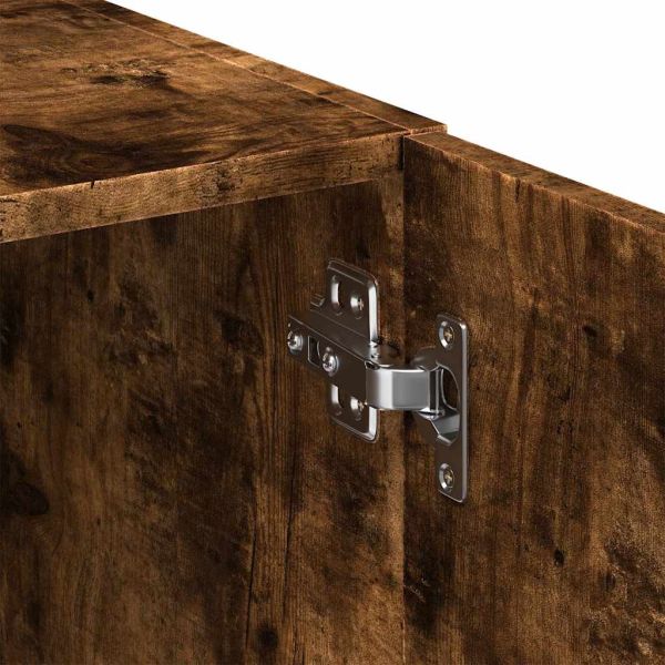 Тесен шкаф, опушен дъб, 50x42,5x225 см, инженерно дърво