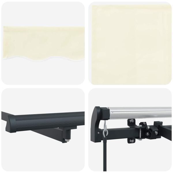 Сгъваем навес Крем 300 x 200 cm Полиестер и алуминий