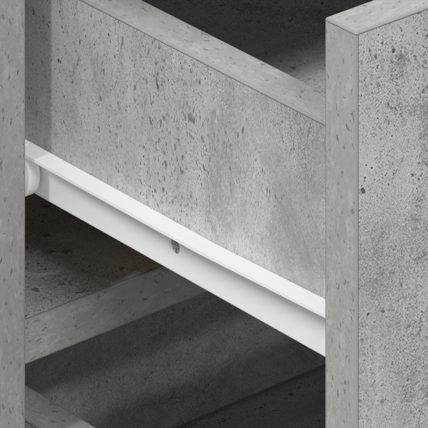 Служебен шкаф Циментено сиво 120 x 36 x 69 см Инженерно дърво