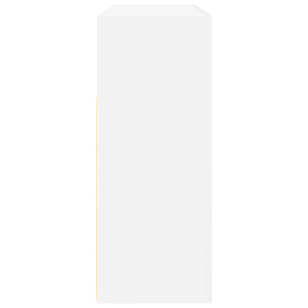 Служебен шкаф Бяло 116 x 30 x 75 см Инженерно дърво