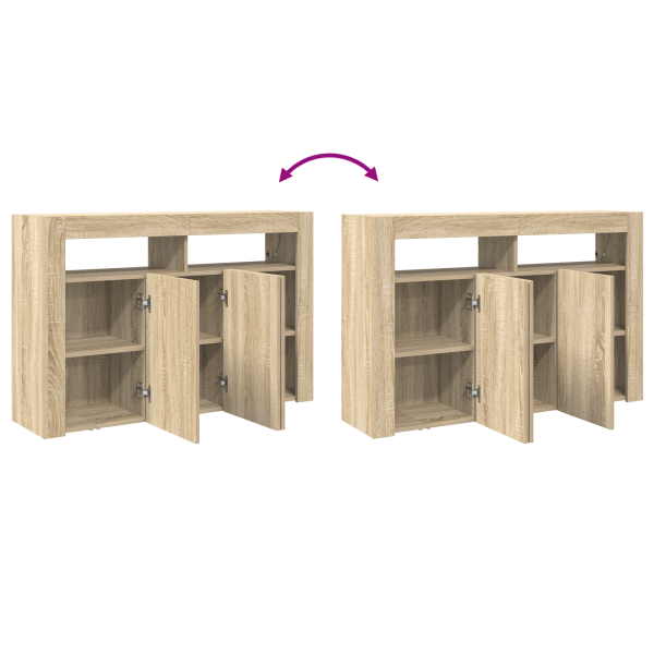 Служебен шкаф Сонома дъб 116 x 30 x 75 см Инженерно дърво