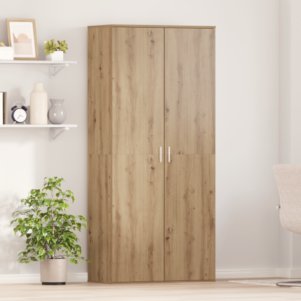 Шкаф с рафт дъб артизан 80 x 39 x 178 см Инженерно дърво