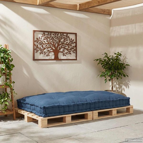 Кушон за палетен диван Индийски 120 x 80 x 12 cm Текстил