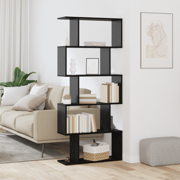 Шкаф за книги Черния дъб 70 x 24 x 161 см Инженерно дърво