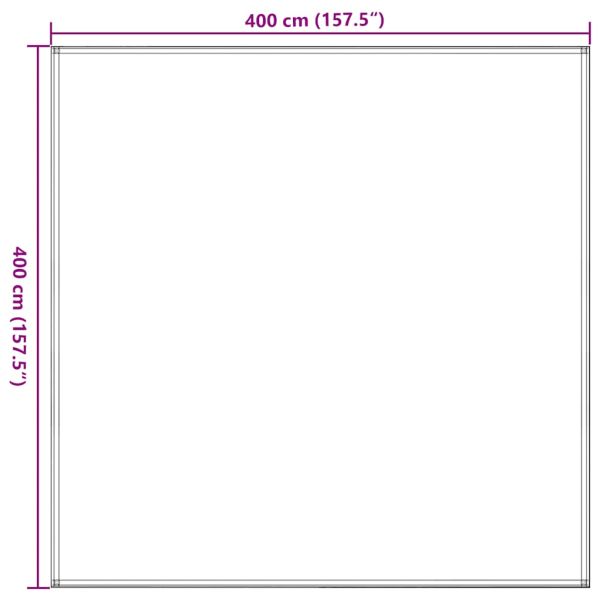 Килим за палатка, 400x400 см, тъмнозелен, HDPE