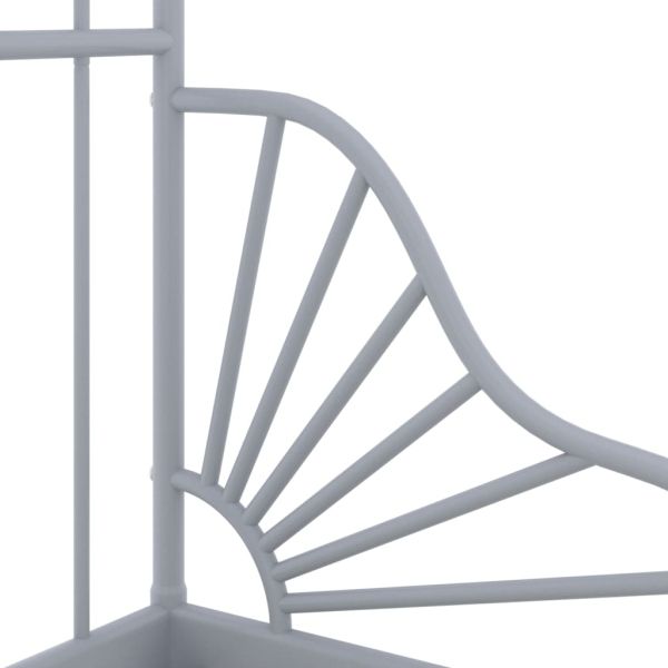 Рамка за разтегателно легло, сива, метал, 80x130/200 cм