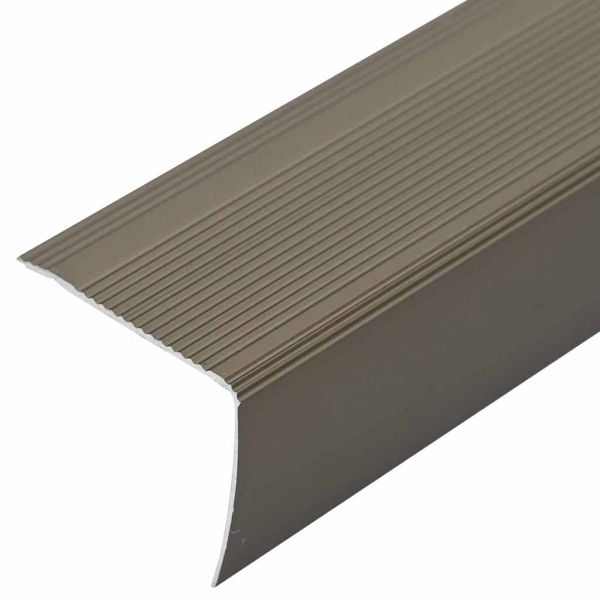 Профили за ръбове на стълби 10 pcs Шампанско 67 x 3 x 2 см