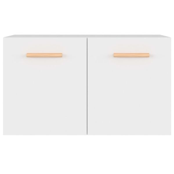 Стенен шкаф, бял, 60x36,5x35 см, инженерно дърво